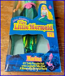 1991 Helm Toy Saban's Adventures of The Little Mermaid Marina Doll NOS New VTG
