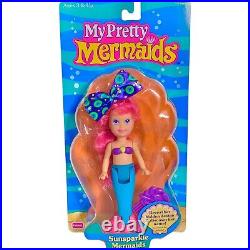 1991 Playskool My Pretty Mermaids Sunsparkle Sea Swirl Doll Pony Sweet Ariel NEW