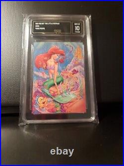 1991 Pro Set Disney The Little Mermaid Ariel Promo Card GMA 10 GEM rare cond