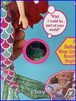 1991 Tyco The Little Mermaid Singing Ariel With Color Change Magic Doll WORKS