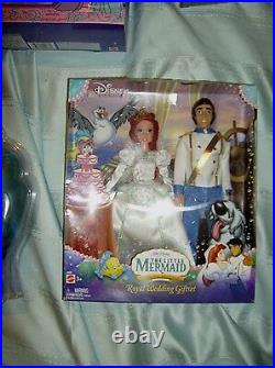 2006 Little Mermaid Royal Wedding Giftset Eric & Ariel Doll Rare