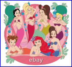 2019 Disney D23 Expo Little Mermaid 30th Anniversary Ariel & Sisters Pin LE 300