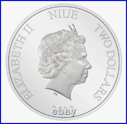 2022 Niue Disney Princess Ariel The Little Mermaid Colorized 1 oz Silver Coin