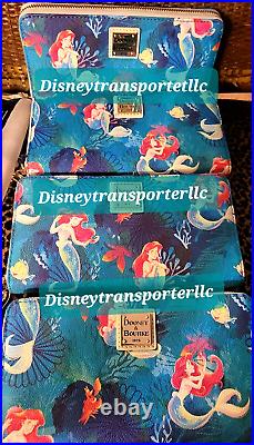 2023 Disney Parks Dooney & Bourke Ariel The Little Mermaid Wristlet Wallet New