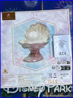 2023 Disney Parks Princess The Little Mermaid Desk Accent Lamp Shell Pearl New