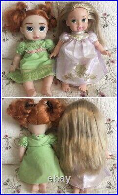 25 Huge Lot Disney Princess Vinyl Dolls Styling Head Belle Anna Moana Lilo Ariel