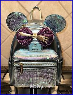 (2) Disney Cruise Line Exclusive Little Mermaid Ariel Sequin Loungefly Backpack