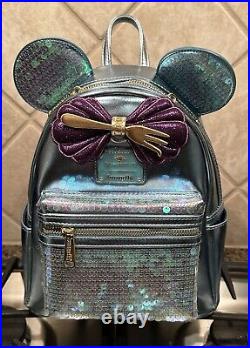 (2) Disney Cruise Line Exclusive Little Mermaid Ariel Sequin Loungefly Backpack