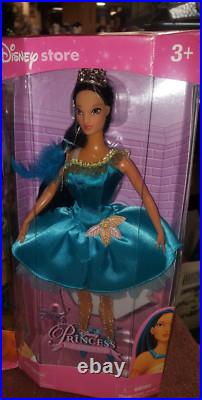 3 Disney The Little Mermaid Prince Eric & Princess Ariel and pocahontas Dolls