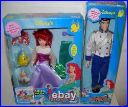 #6 NRFB Vintage TYCO Disney Little Mermaid Ariel & Eric Dolls