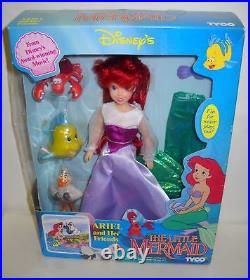 #6 NRFB Vintage TYCO Disney Little Mermaid Ariel & Eric Dolls