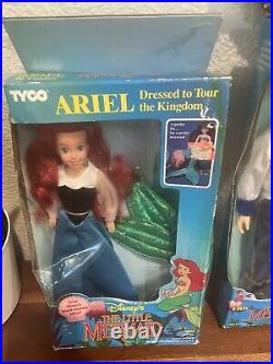 91 Disney Little Mermaid Dressed to Tour the Kingdom Ariel And Eric Dolls NIB
