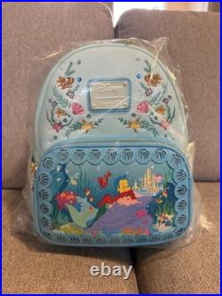 ARIEL Little Mermaid Disney Loungefly Mini Backpack Princess Stories Series NWT