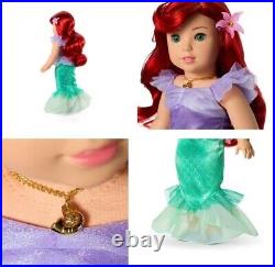 American Girl Disney Princess Ariel 18 Doll +Day Dress Flounder Accessories NIB
