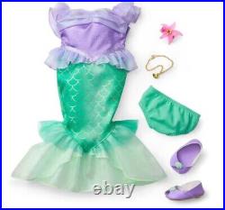 American Girl Disney Princess Ariel 18 Doll +Day Dress Flounder Accessories NIB