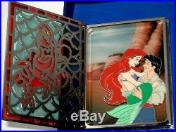 Ariel Eric LE JUMBO Disney Pin Little Mermaid Sebastian Stained Glass Storybook