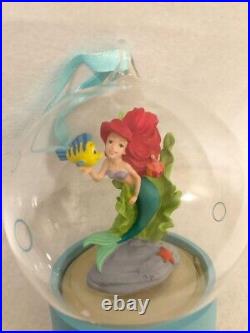 Ariel Glass Ball Led Light Disney Store Little Mermaid Princess Unused
