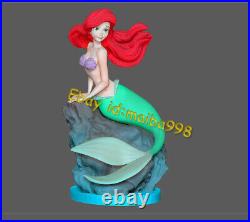 Ariel Little Mermaid 3D Print Garage Kit Model Kit Unpainted Unassembled GK