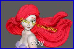 Ariel Little Mermaid 3D Print Garage Kit Model Kit Unpainted Unassembled GK