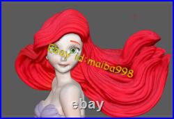 Ariel Little Mermaid 3D Print Garage Kit Model Kit Unpainted Unassembled GK