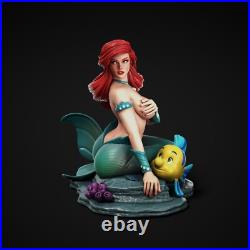 Ariel Little Mermaid Model Kit Painted/Unpainted 3d Print GK Statue