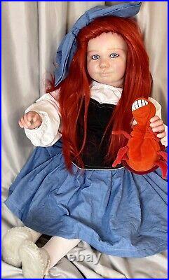 Ariel Little Mermaid? Reborn Toddler Doll June 3 YR Human Hair Princess dress up