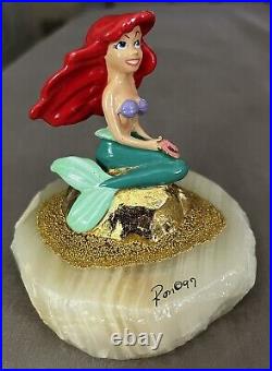 Ariel Little Mermaid Sculpture by Ron Lee Signed & Dated 1999 #1221 of 5000 RARE