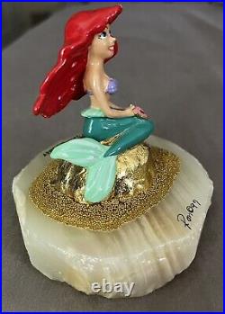 Ariel Little Mermaid Sculpture by Ron Lee Signed & Dated 1999 #1221 of 5000 RARE