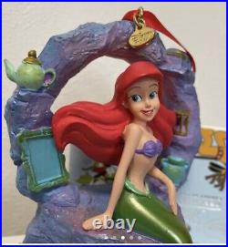 Ariel The Little Mermaid Christmas Ornament Singing Disney Store Limited USED