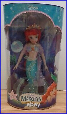 Ariel The Little Mermaid Disney Brass Key 14 Porcelain Doll 2006 101518Btub2