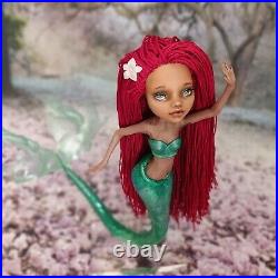 Ariel The Little Mermaid Ooak Monster High Doll Clawdeen Wolf