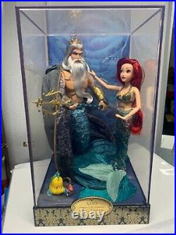 Ariel and Triton Doll Set Disney Little Mermaid Fairytale Collection LE 355/6000