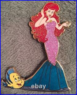 Art Of Ariel Disney Fantasy Pin LE 75 The Little Mermaid Flounder