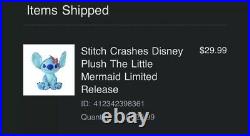 Brand New Disney Stitch Crashes The Little Mermaid Ariel Plush April In Hand