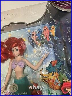 Brass key Disney porcelain doll! Movie Classics! Ariel, Jasmine, & Snow White