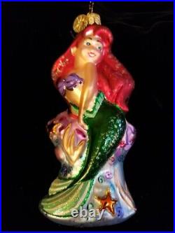Christopher Radko'Ariel' Little Mermaid Glittered Hair