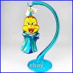 Christopher Radko Disney Little Mermaid Flounder Blown Glass Christmas Ornament