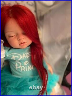 Custom made Lifelike Doll Ariella Ariel Little Mermaid Disney inspi Reborn Baby