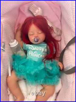Custom made Lifelike Doll Ariella Ariel Little Mermaid Disney inspi Reborn Baby