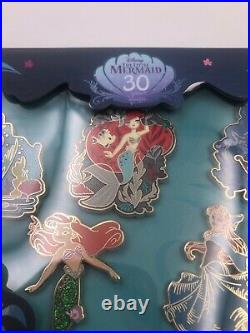 D23 Disney Expo 2019 Little Mermaid 30th Anniversary 5 pin set LE300 (K3)