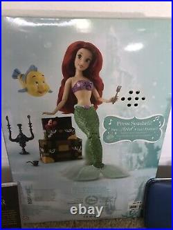 DISNEY Ariel Little Mermaid Deluxe Doll 11'' With BONUS Wallet & Coin