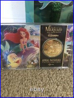 DISNEY Ariel Little Mermaid Deluxe Doll 11'' With BONUS Wallet & Coin