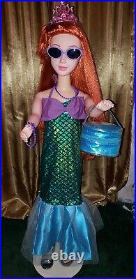 DISNEY'S ARIEL LITTLE MERMAID VTG 38 MY SIZE TALKING DOLL! With EXTRAS