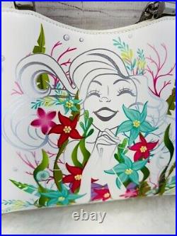 Danielle Nicole Disney Little Mermaid Ariel Floral Handbag Purse Crossbody NWT Danielle Nicole Disney Little Mermaid Ariel Floral Handbag Purse Crossbody NWT