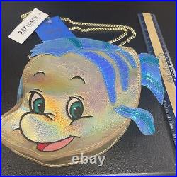 Danielle Nicole Disney Little Mermaid Flounder Small Crossbody Bag Purse NWT