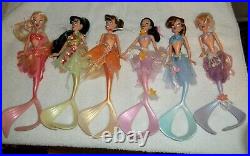 Disney 2007 The Little Mermaid Ariel's 6 Sisters Dolls 12 Unused No Boxes