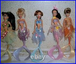 Disney 2007 The Little Mermaid Ariel's 6 Sisters Dolls 12 Unused No Boxes