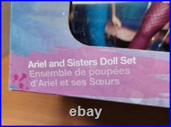 Disney 30th Anniversary Little Mermaid Ariel and Sisters Doll Set New in Box