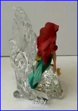 Disney ARIEL & Flounder The LITTLE MERMAID Franklin Mint CRYSTAL FIGURINE