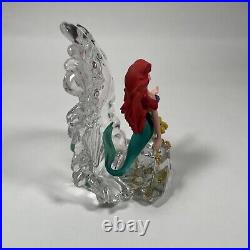 Disney ARIEL & Flounder The LITTLE MERMAID Franklin Mint CRYSTAL FIGURINE